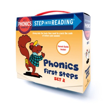 Paperback Step Into Reading Set 2 Phonics First Steps Box Set: Includes 8 Easy-To-Decode Books and Parent Guide Book