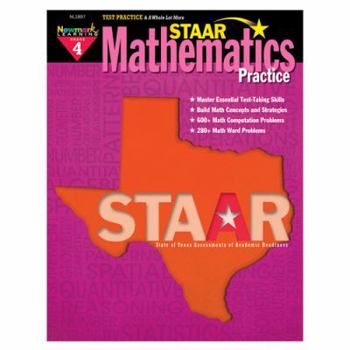 Paperback STAAR Mathematics Practice Grade 4 Book