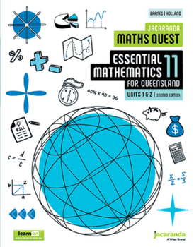 Paperback Jacaranda Maths Quest 11 Essential Mathematics Units 1&2 for Queensland, 2e Learnon & Print Book