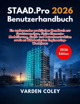 Paperback STAAD.Pro 2026 Benutzerhandbuch [German] Book