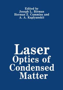 Paperback Laser Optics of Condensed Matter Book