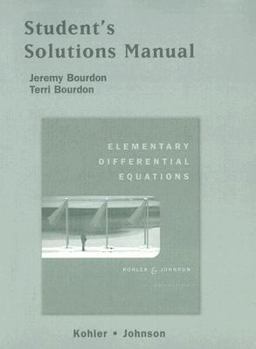 Paperback Student Solutions Manual for Elementary Differential Equations Book