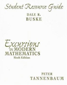Paperback Student Resource Guide: Excursions in Modern Mathematics Book