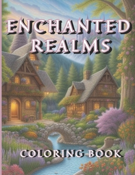 Paperback Enchanted Realms Coloring Book: Fantasy Scenery, Villages, Castles & Homes Book