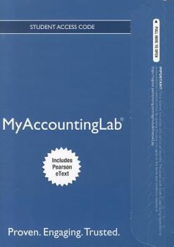 Printed Access Code Myaccountinglab Book