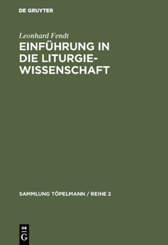 Hardcover Einführung in die Liturgiewissenschaft [German] Book