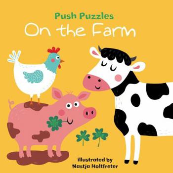 Board book Push Puzzles: On the Farm Book
