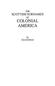 Paperback Scottish Surnames of Colonial America Book