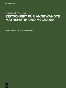 Hardcover 9/1/80 [German] Book