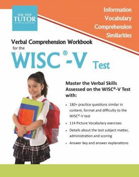 Paperback Verbal Comprehension Workbook for the WISC-V Test Book