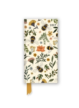 Jade Mosinski: Garden Bees 2027 Luxury Slimline Pocket Diary Planner – Week to View