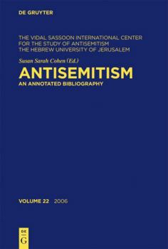 Hardcover Antisemitism 2006 Book