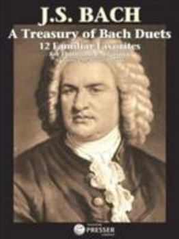 Sheet music A Treasury of Bach Duets Book
