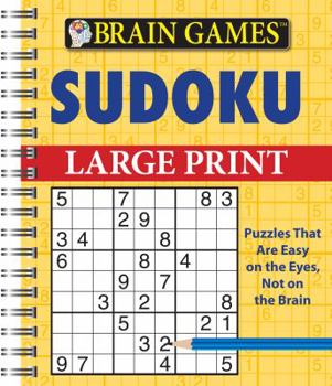Spiral-bound Brain Games Sudoku Large Print Book