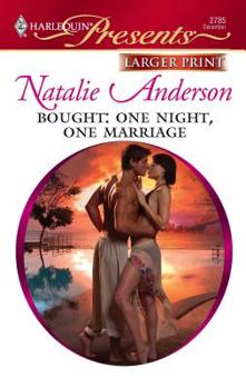 Mass Market Paperback Bought: One Night, One Marriage [Large Print] Book