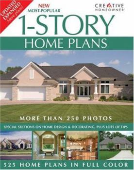 Paperback New Most-Popular 1-Story Home Plans Book