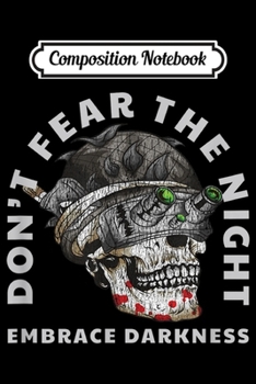 Paperback Composition Notebook: Military Tactical Skull Night Vision Embrace Darkness Journal/Notebook Blank Lined Ruled 6x9 100 Pages Book