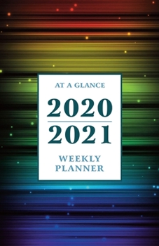 Paperback At a Glance 2020-2021 Weekly Planner: Rainbow Colorful 2 Year / 24 Month Pocket Planner for Purse - Jan 2020 - Dec 2021 Calendar - Size: 5.5" x 8.5" Book