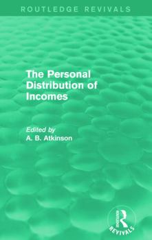 Paperback The Personal Distribution of Incomes (Routledge Revivals) Book