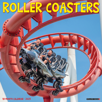 Calendar Roller Coasters 2025 12 X 12 Wall Calendar Book