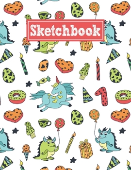 Sketchbook: 8.5 x 11 Notebook for Creative Drawing and Sketching Activities with Children's Holiday Themed Cover Design