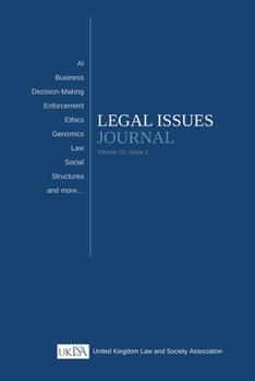 Paperback Legal Issues Journal (Volume 10 Issue 1) Book