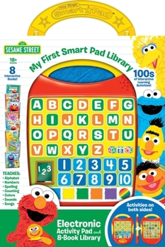 Misc. Sesame Street: My First Smart Pad Library Electronic Activity Pad and 8-Book Sound Book Set: - [With Battery] Book