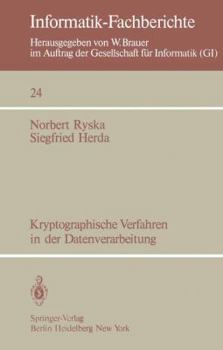 Paperback Kryptographische Verfahren in Der Datenverarbeitung [German] Book