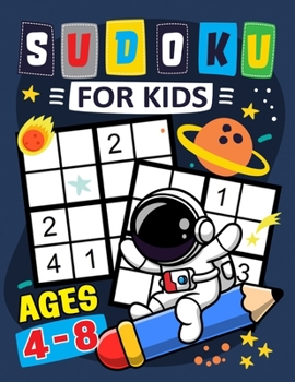 Paperback Sudoku for Kids ages 4-8: Activity Puzzles From Easy to Hard with Coloring Page Book