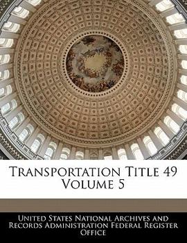 Paperback Transportation Title 49 Volume 5 Book