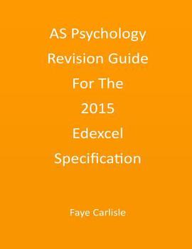 Paperback AS Psychology Revision Guide For The 2015 Edexcel Specification Book