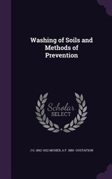 Hardcover Washing of Soils and Methods of Prevention Book