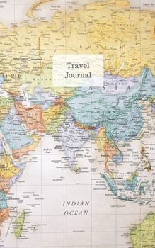 Paperback Travel Journal, World Map Book