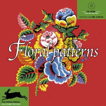 Paperback Floral Patterns [With] CDROM Book