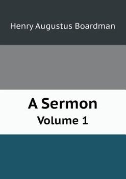Paperback A Sermon Volume 1 Book