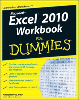 Paperback Excel 2010 Workbook for Dummies [With CDROM] Book