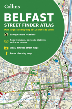 Paperback Collins Belfast Streetfinder Colour Atlas Book