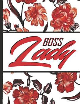 Paperback Best Mom Ever: Boss Lady Red Flowers Pretty Blossom Composition Notebook College Students Wide Ruled Line Paper 8.5x11 Inspirational Book