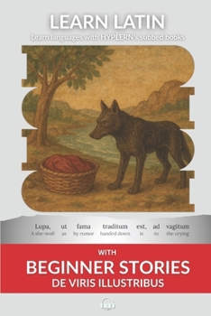 Paperback Learn Latin with Beginner Stories - De Viris Illustribus: Interlinear Latin to English Book