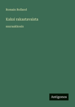 Paperback Kaksi rakastavaista: suuraakkosin [Finnish] Book