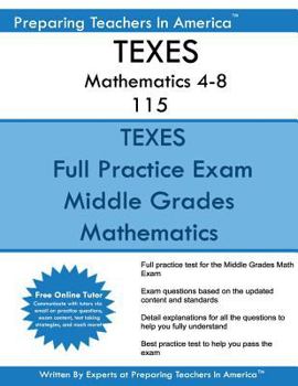 Paperback TEXES Mathematics 4-8 115: TEXES 115 Math Exam Book