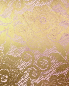 Paperback Pink and Gold Lace Composition Notebook - Large Ruled Notebook - 8x10 Lined Notebook (Softcover Journal / Notebook / Diary) Book