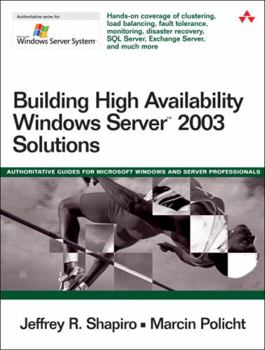 Paperback Building High Availability Windows Server 2003 Solutions Book