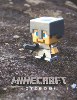 Paperback Minecraft Notebook: Player's Notebook, Sketchbook, Diary, Journal, For Kids, For A Gift, To School - 150 Wide Ruled Blank Pages - 8.5" x 1 Book