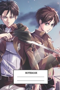 Notebook: Attack On Titan , Journal for Writing, College Ruled Size 6" x 9", 120 Pages , Titans New Glossy Cover Wide Ruled Blank Lined Soft Cover
