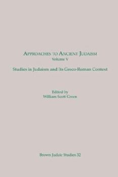 Approaches to Ancient Judaism: v. 1 (Brown Judaic Studies)