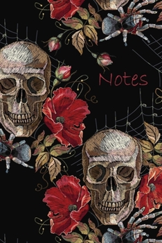 Notes: Day of the Dead Notebook Journal with Festive Decorative Sugar Skulls|6x9|100 pages| Perfect Notebook for School, Gift, Lists, Doodles or Creative Writing