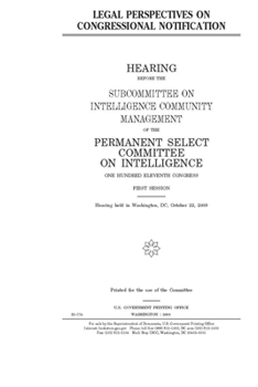Legal perspectives on congressional notification