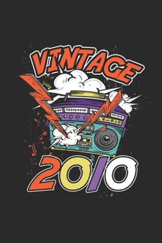 Paperback Vintage 2010: Dotted Bullet Grid Notebook - Journal for Birthday Gift Idea Book