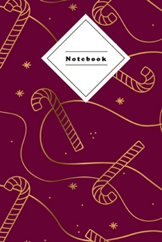 Notebook: Composition Notebook wide ruled lined | For school, work, students, teacher | Quality for Under $8 | Christmas Candycane Coverdesign